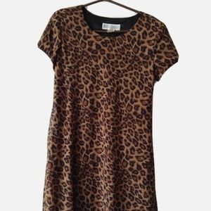 Vintage Jessica Howard Tunic Dress Leopard Print
